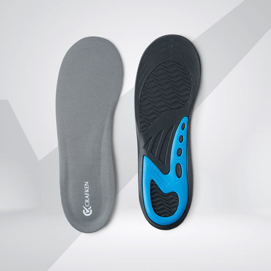 Dual Gel Insoles for Extra Cushioning in Shoes | Daily-use Shoe Inserts for Men Women.