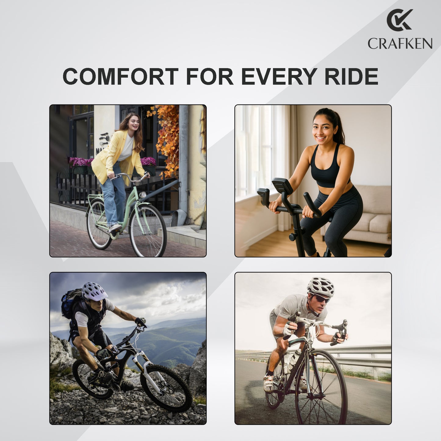 Gel Bicycle Saddle Seat Cushion Cover for Indoor-Outdoor Cycling