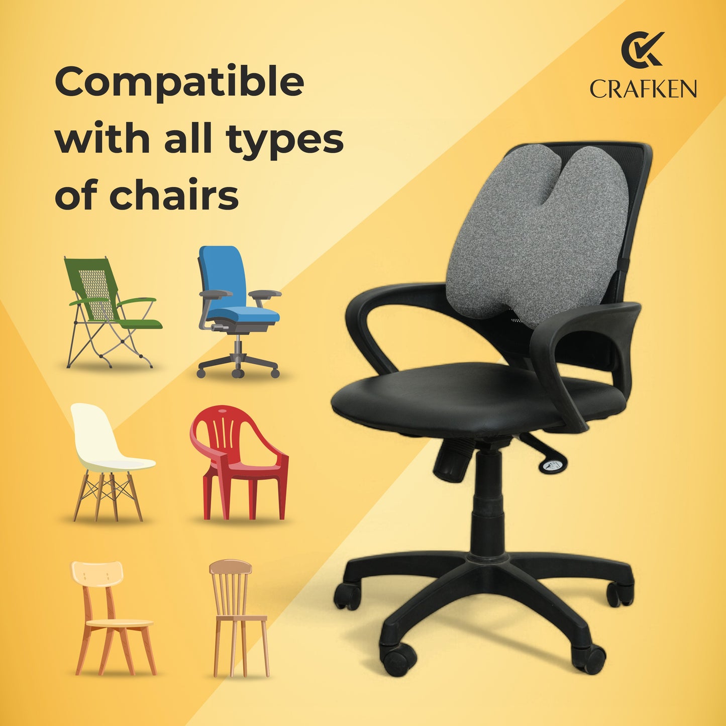 Ultimate Pro Back Support Cushion for Chair