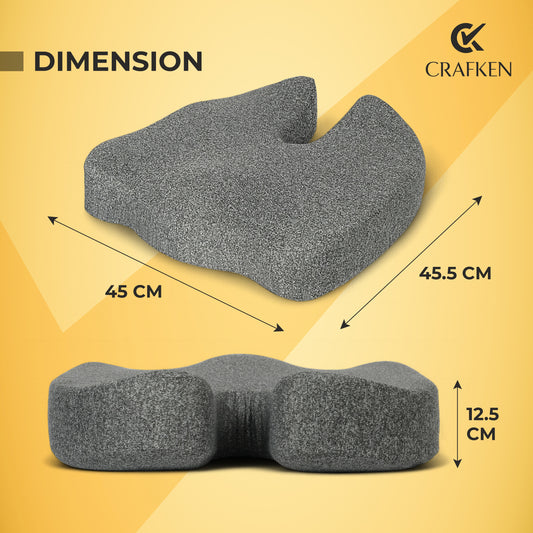 Ultimate Pro Seat Cushion & Posture Corrector Backrest Combo.