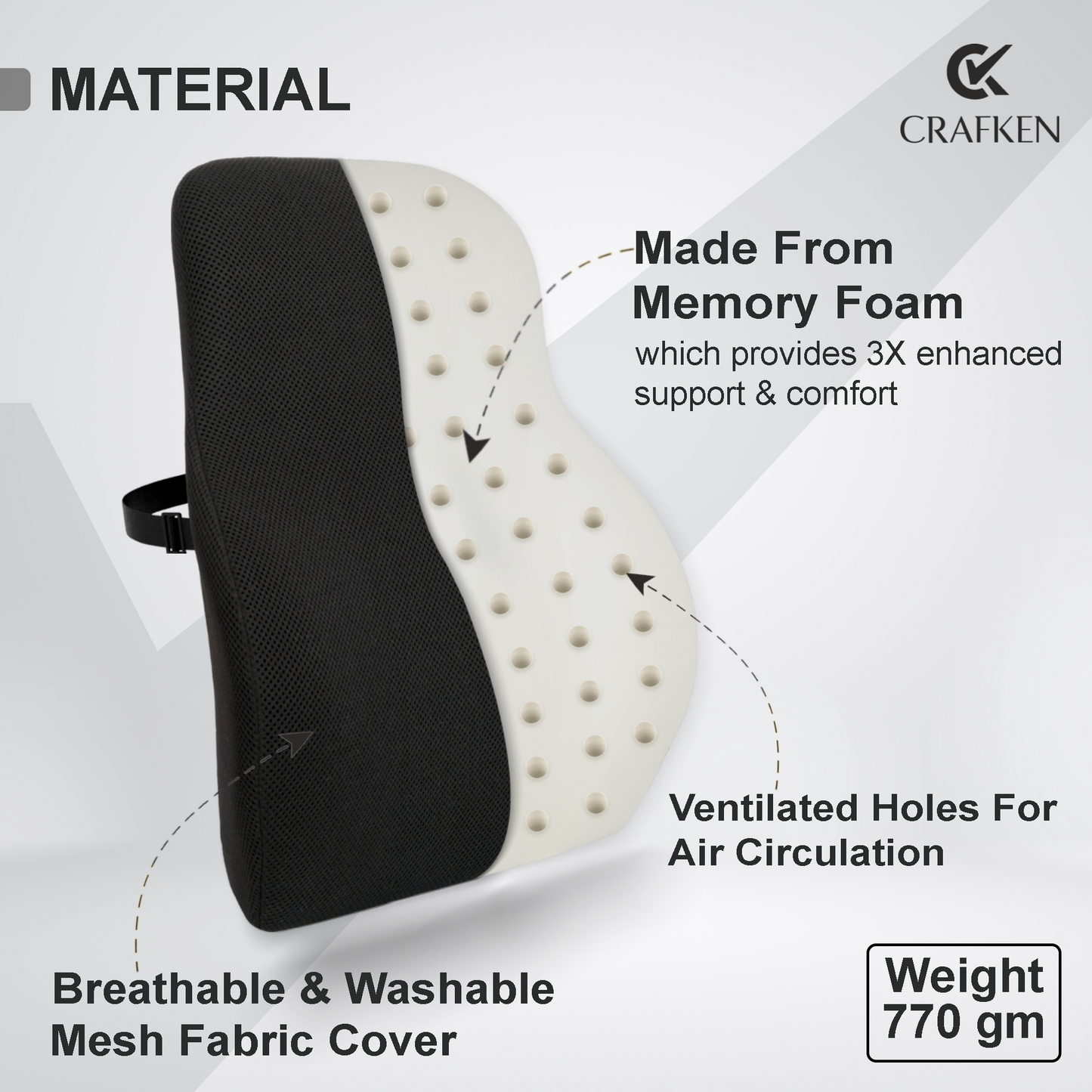 Back Support For Office Chair.