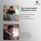 CRAFKEN Travel Neck Pillow | 360° Memory Foam Neck Support Pillow for Travel.