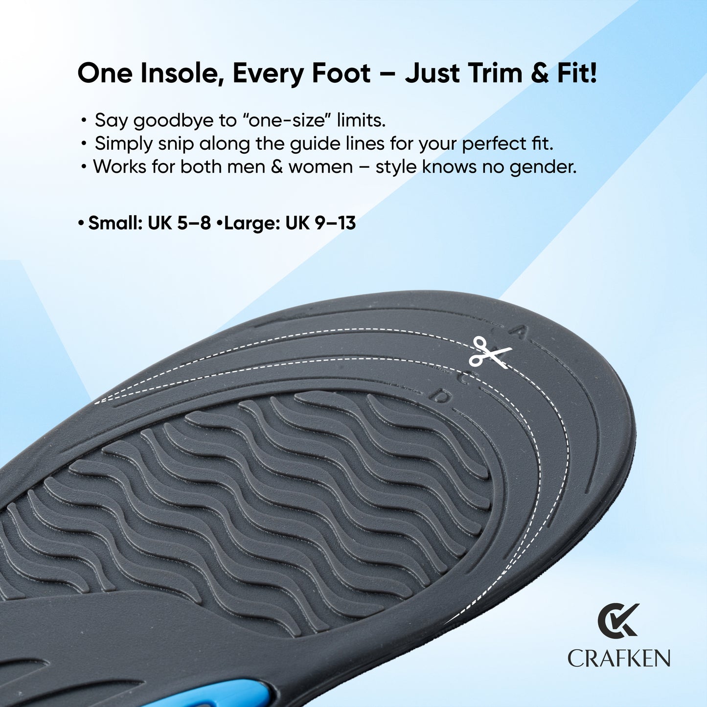 Dual Gel Insoles for Extra Cushioning in Shoes | Daily-use Shoe Inserts for Men Women.