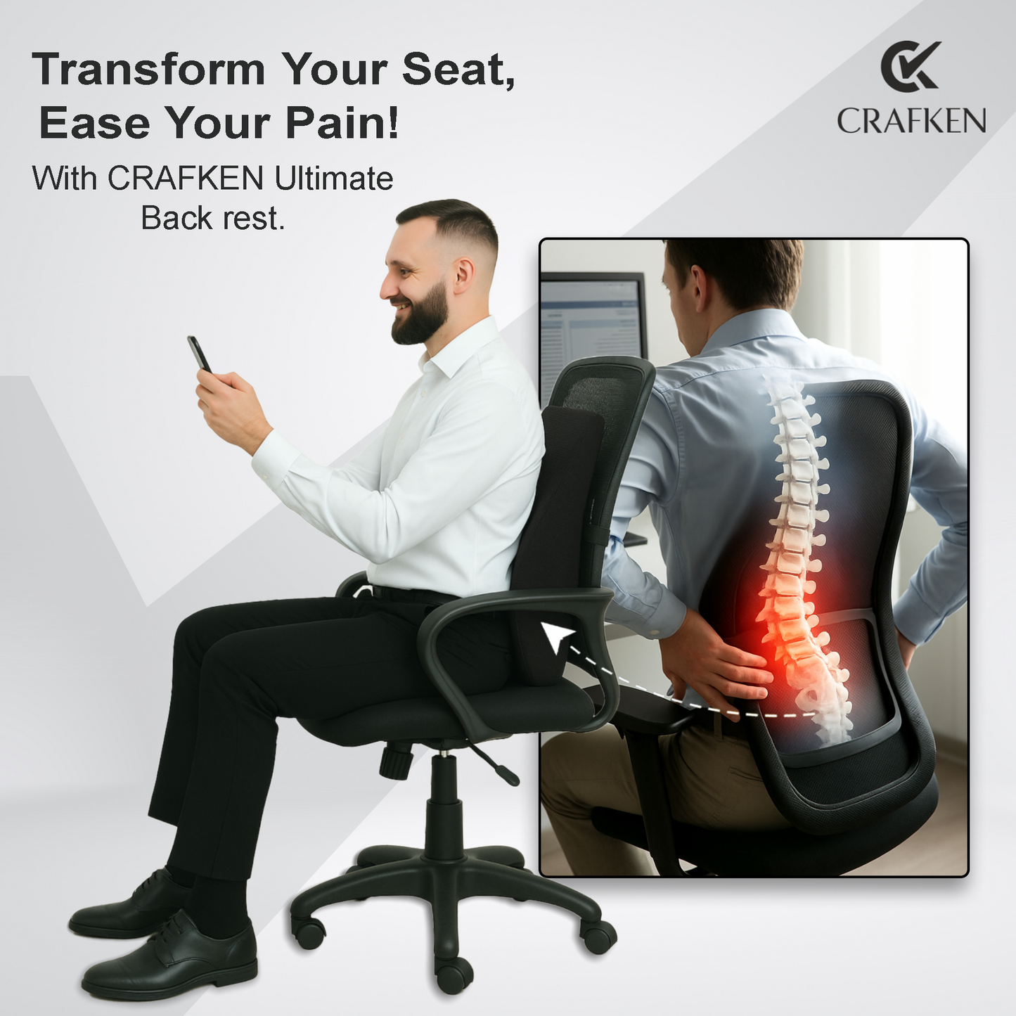 Back Support For Office Chair.