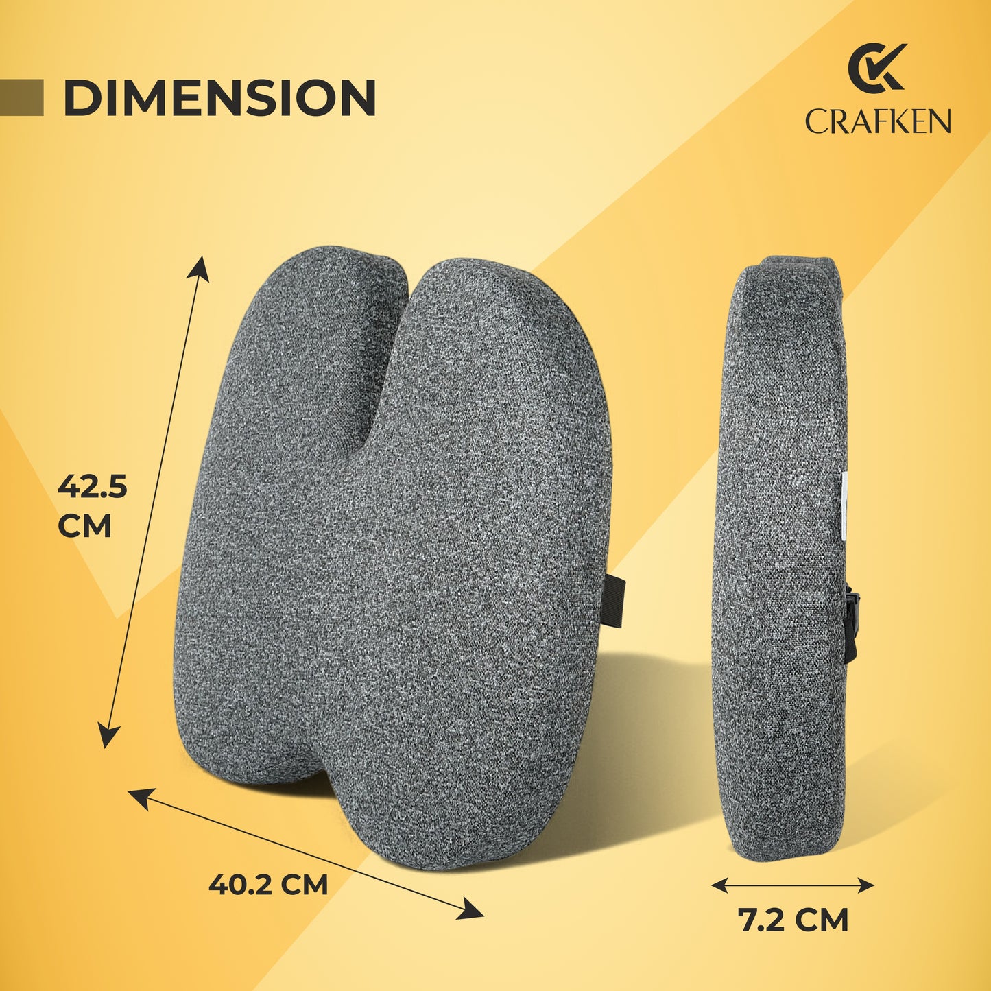 Ultimate Pro Seat Cushion & Posture Corrector Backrest Combo.